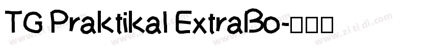 TG Praktikal ExtraBo字体转换
